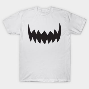 scary teeth face mask T-Shirt
